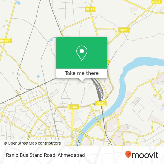 Ranip Bus Stand Road map
