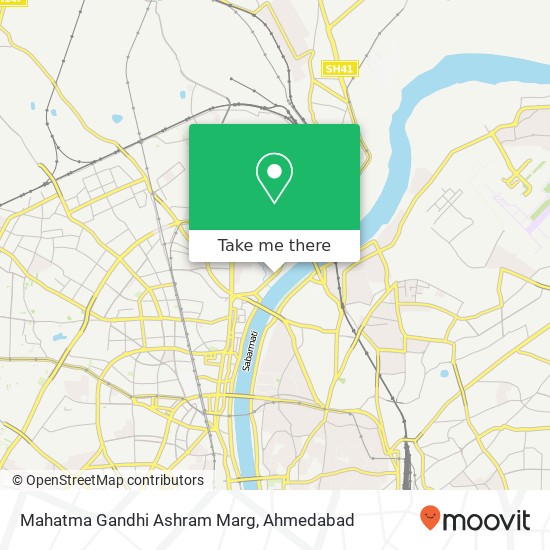 Mahatma Gandhi Ashram Marg map