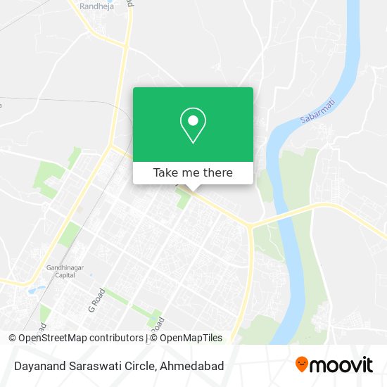 Dayanand Saraswati Circle map
