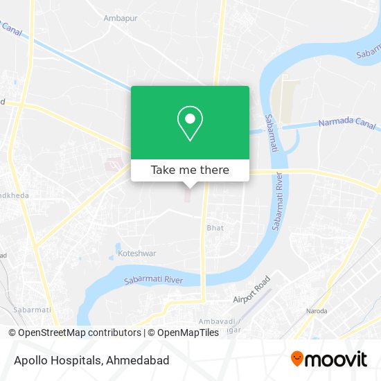 Apollo Hospitals map