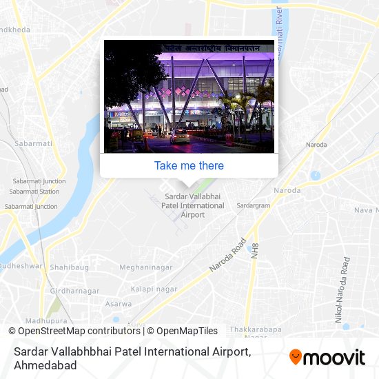 Sardar Vallabhbhai Patel International Airport map