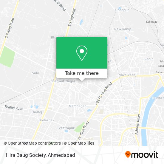 Hira Baug Society map