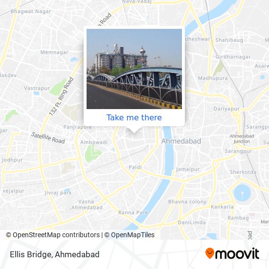 Ellis Bridge Ahmedabad Map How To Get To Ellis Bridge In Paldi By Bus?