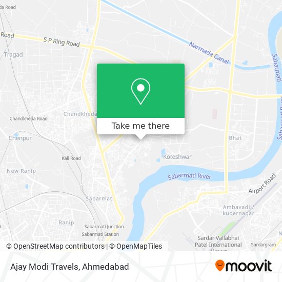 Ajay Modi Travels map