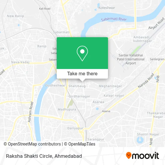 Raksha Shakti Circle map
