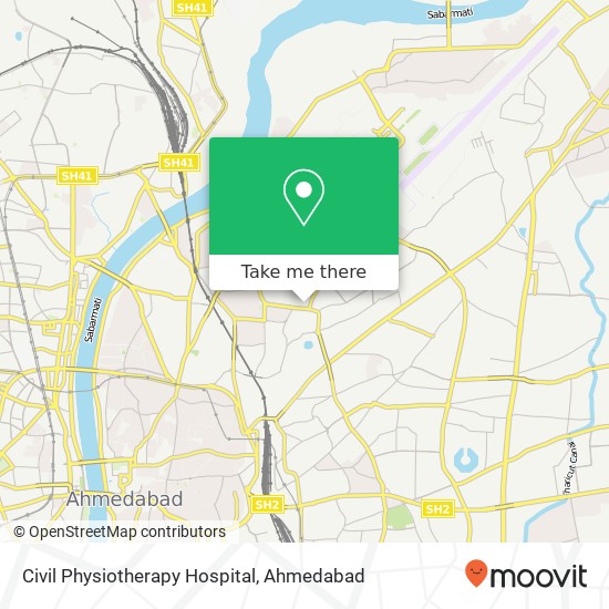 Civil Physiotherapy Hospital map