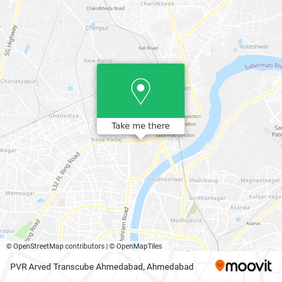 PVR Arved Transcube Ahmedabad map