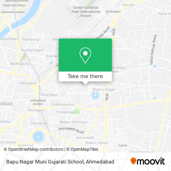 Bapu Nagar Muni Gujarati School map