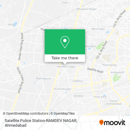 Satellite Police Station-RAMDEV NAGAR map