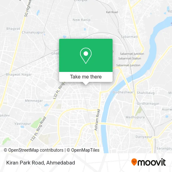 Kiran Park Road map