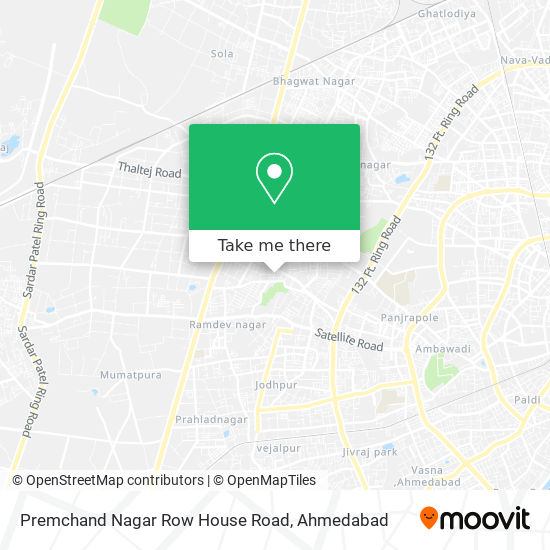 Premchand Nagar Row House Road map