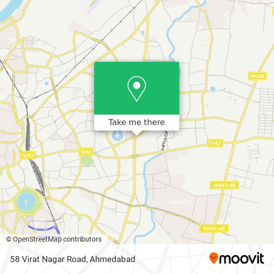 58 Virat Nagar Road map