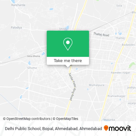 Delhi Public School, Bopal, Ahmedabad map