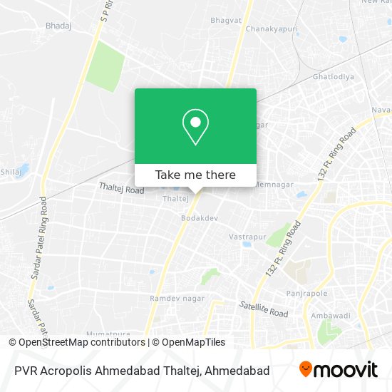 PVR Acropolis Ahmedabad Thaltej map