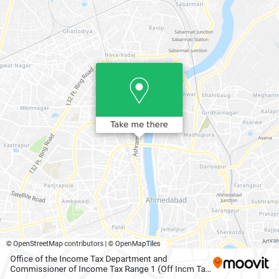 Office of the Income Tax Department and Commissioner of Income Tax Range 1 map