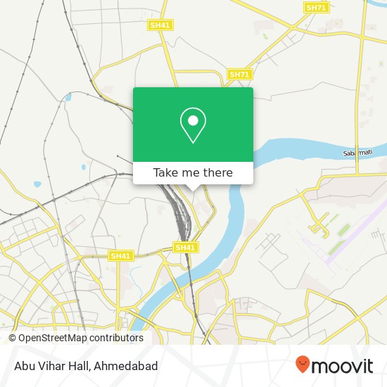 Abu Vihar Hall map