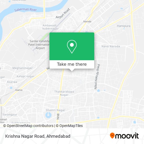 Krishna Nagar Road map