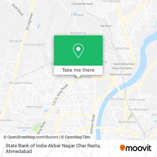 State Bank of India-Akbar Nagar Char Rasta map