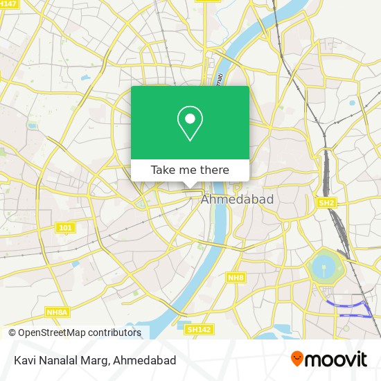 Kavi Nanalal Marg map