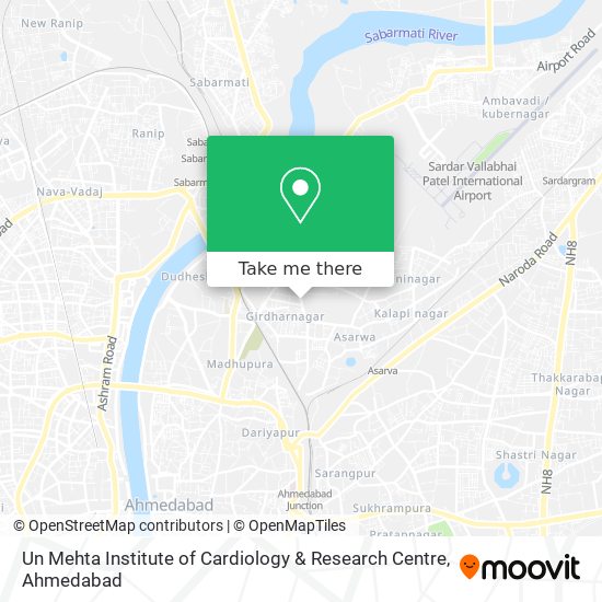 Un Mehta Institute of Cardiology & Research Centre map