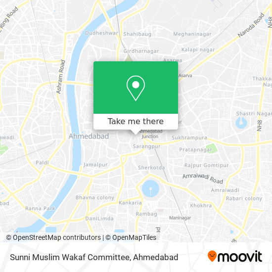 Sunni Muslim Wakaf Committee map