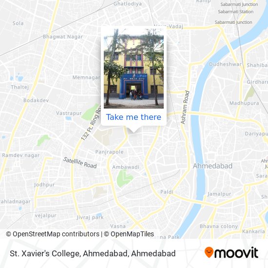 St. Xavier's College, Ahmedabad map