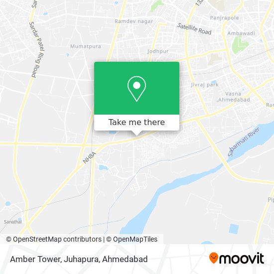 Amber Tower, Juhapura map