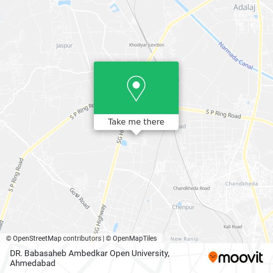 DR. Babasaheb Ambedkar Open University map