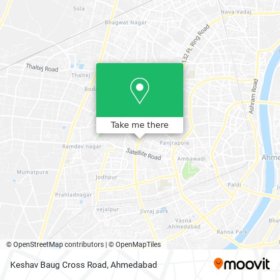 Keshav Baug Cross Road map
