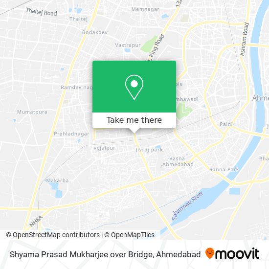 Shyama Prasad Mukharjee over Bridge map