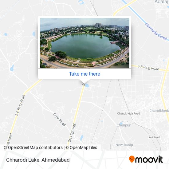 Chharodi Lake map