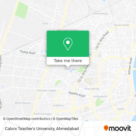 Calorx Teacher's University map