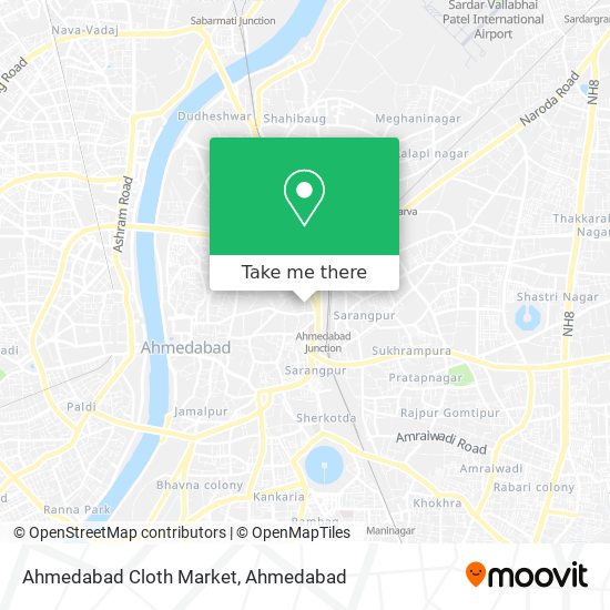Ahmedabad Cloth Market map