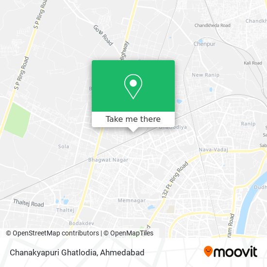 Chanakyapuri Ghatlodia map