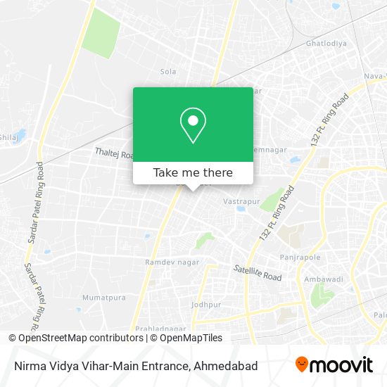 Nirma Vidya Vihar-Main Entrance map