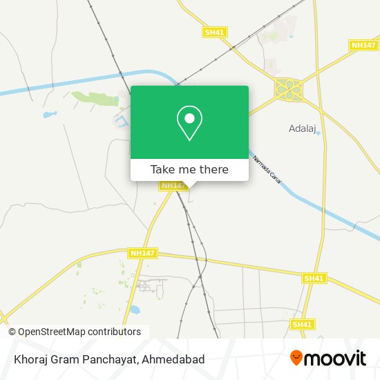Khoraj Gram Panchayat map