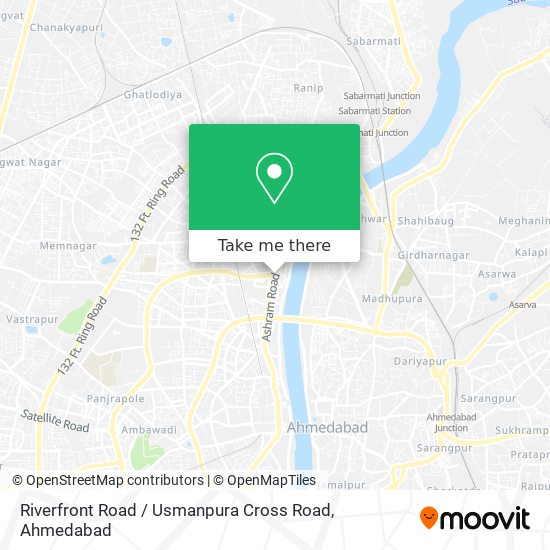 Riverfront Road / Usmanpura Cross Road map