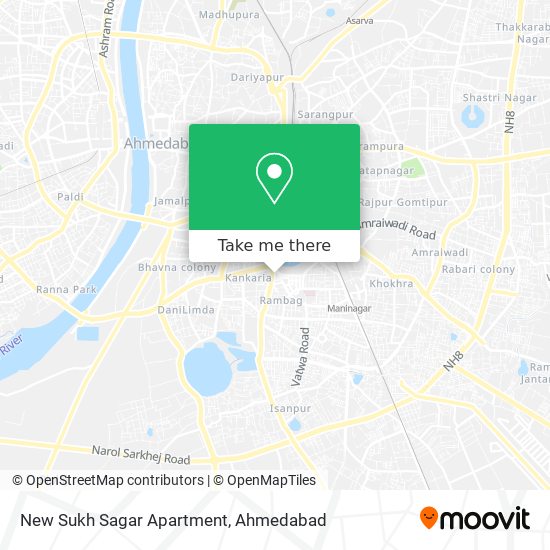 New Sukh Sagar Apartment map