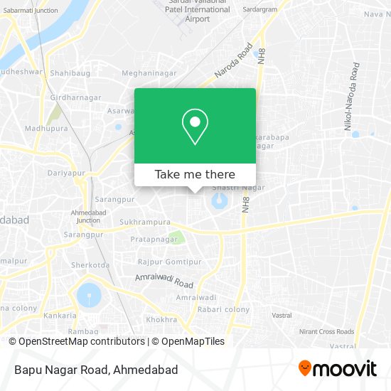 Bapu Nagar Road map
