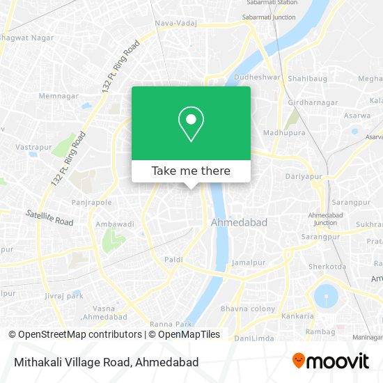 Mithakali Village Road map