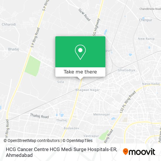 HCG Cancer Centre HCG Medi Surge Hospitals-ER map
