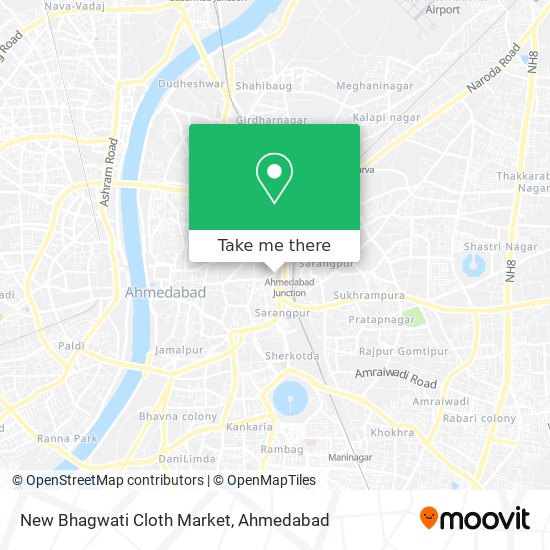 New Bhagwati Cloth Market map