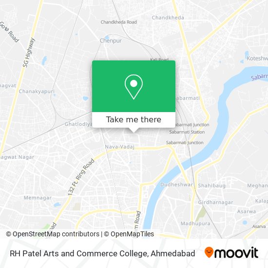 RH Patel Arts and Commerce College map