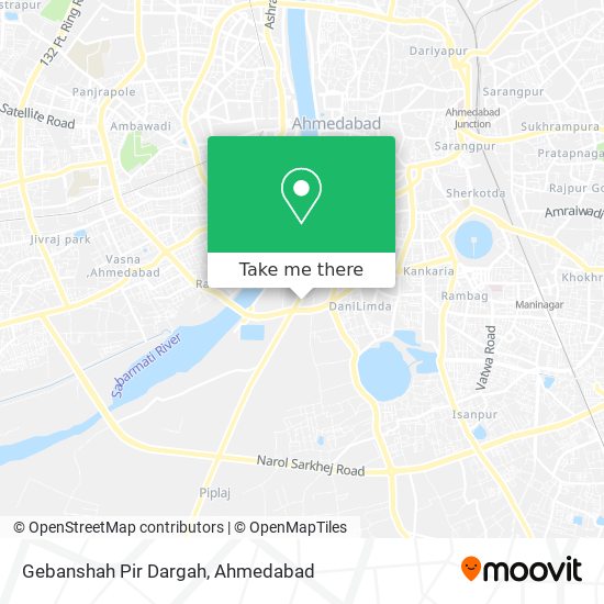 Gebanshah Pir Dargah map