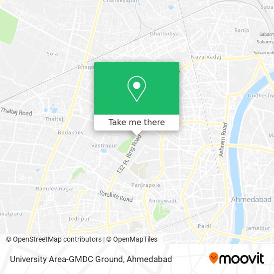 University Area-GMDC Ground map