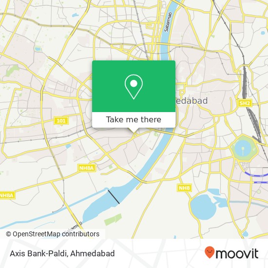 Axis Bank-Paldi map