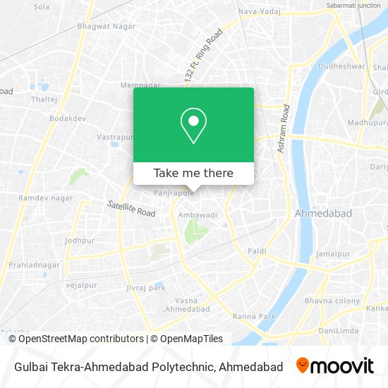Gulbai Tekra-Ahmedabad Polytechnic map
