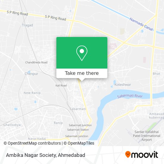 Ambika Nagar Society map