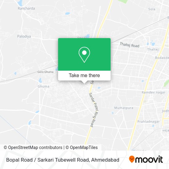 Bopal Road / Sarkari Tubewell Road map