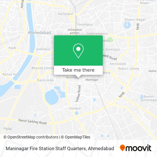 Maninagar Fire Station Staff Quarters map